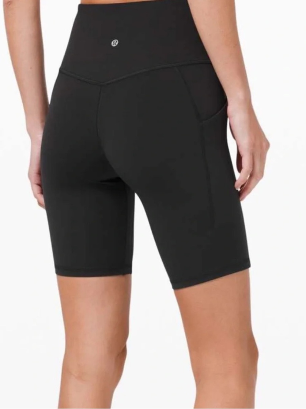 Lululemon Align High Rise Short with Pockets 8" black 10